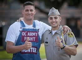 Roy May (left), an army veteran and engineering student