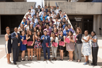 The Summer Bridge Program, sponsored by the AT&T Foundation, allowed first-generation students the opportunity to live on campus while getting a head start in their course credits with an Engineering Fundamentals class.