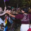 Dozens of Aggies took part in Pride Houston events, including the Pride Parade.