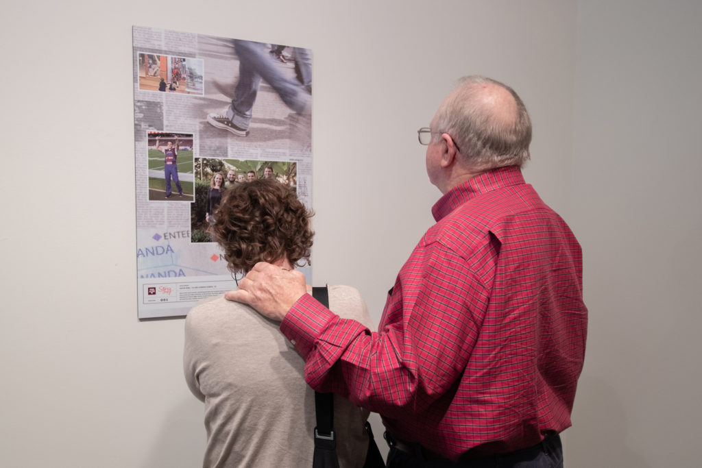 The StoryCorps at Texas A&M exhibit opened Tuesday with a reception at J. Wayne Stark Galleries.