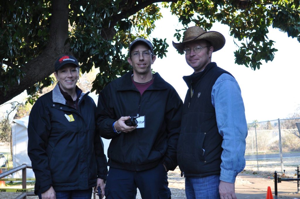 Twelve members of the VET team and seven AgriLife Extension agents from across Texas worked at the Del Oro Emergency Animal Shelter in Oroville, California to provide assistance in managing and caring for animals affected by wildfires in the area.