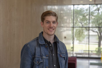 Economics and environmental geoscience double-major Hayden Smith.