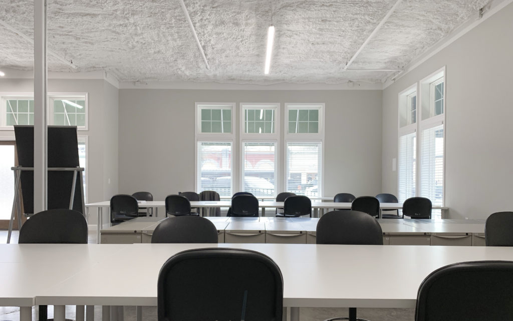 COA North features flexible classroom, studio and exhibit space in Downtown Bryan.