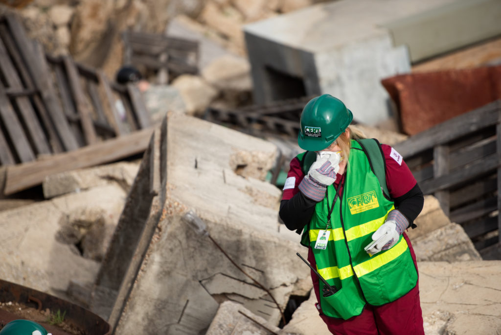 During the simulation, students either act as providers or emergency management officials. As each team is interprofessional, students can gain a greater perspective on how different health professions collaborate.