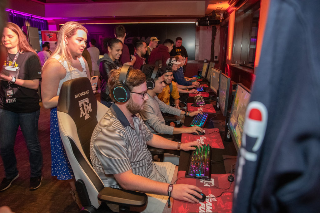 Open gaming at the Texas A&M [Power] House during SXSW.