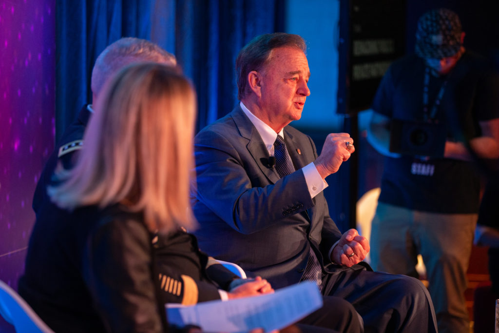 Texas A&M System Chancellor John Sharp on developing technology innovations for military use: “One thing about the Army Futures Command from my perspective…is I think it’s going to save a hell of a lot of American lives.”