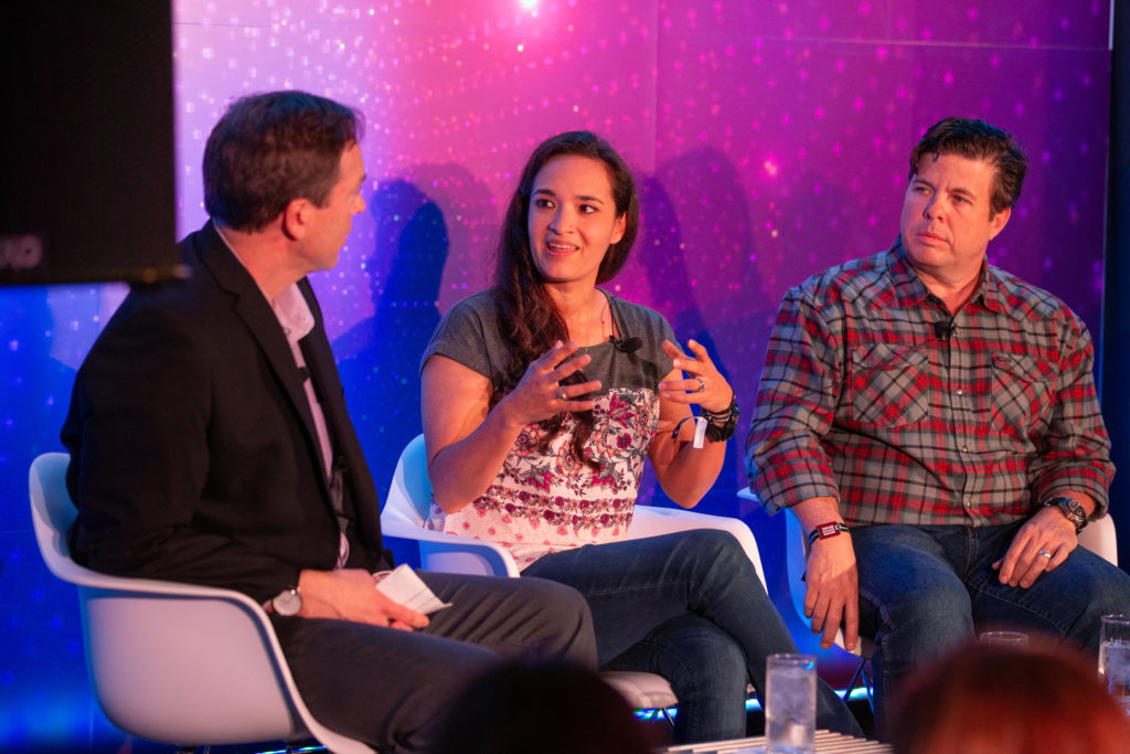 Kyle Clark (right): “It always has to come back to creating emotional connectivity to the consumer. World building is nothing if you can’t find a way for the consumer to actually have some sort of relationship or emotional connectivity. It’s not just about the pieces and parts and the physical details of the world. It’s how they impact the user. There needs to be a home for stories.