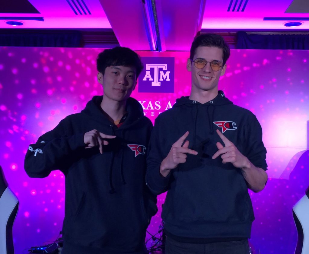 FaZe Clan pro gamers Tennp0 and Nate Hill at Texas A&M [Power] House during SXSW.