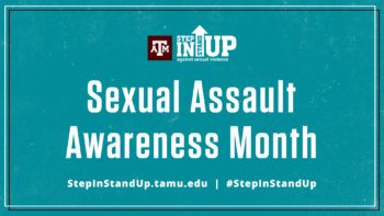 Sexual Assault awareness month graphic