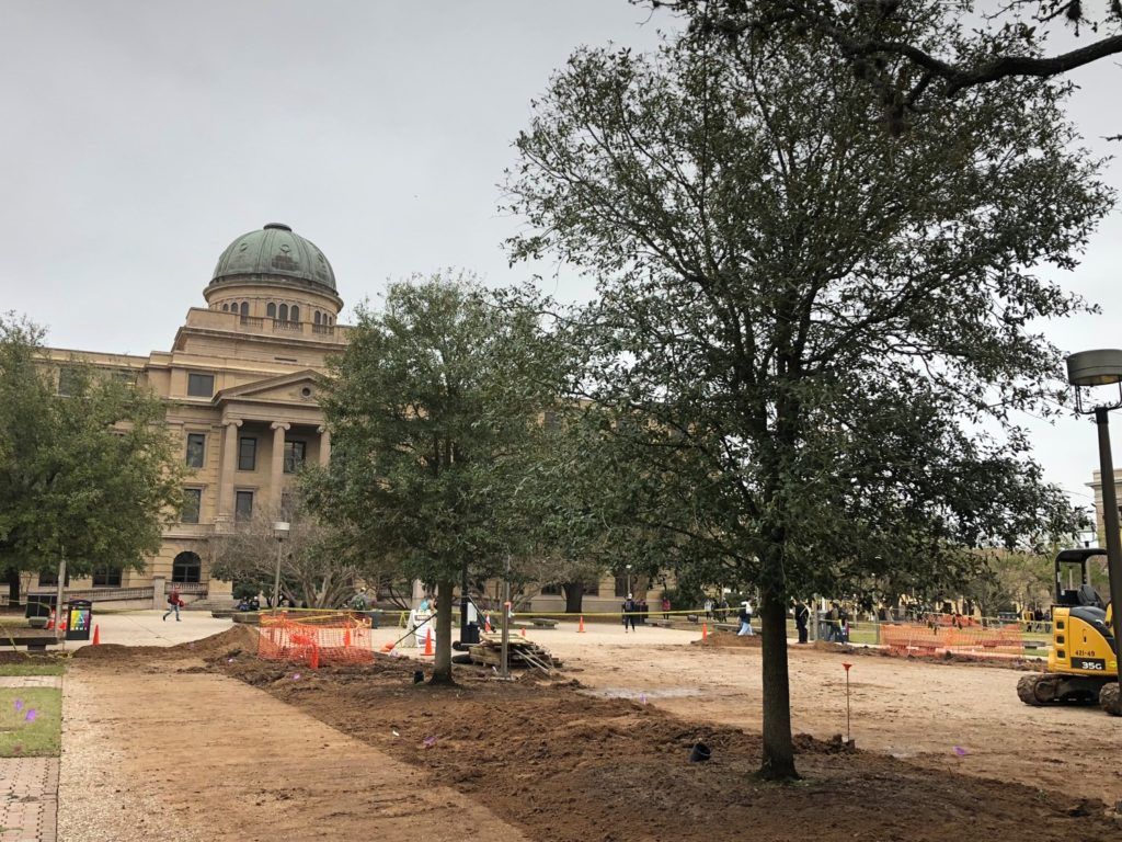 The Academic Building under construction