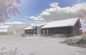 A rendering of the new Automated Precision Phenotyping Greenhouse at Texas A&M University.