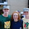 Logan, Lydee and Luke Barnes during freshman year at Texas A&M