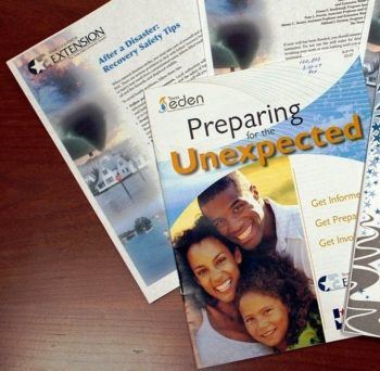There are hurricane preparation materials available through the Texas EDEN and Texas A&M AgriLife Extension Service bookstore websites.