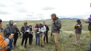 Dr. Brent Miller leads Field Camp in Montana in May 2019.