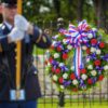 The Bush grandchildren laid a wreath at President George H.W. Bush and First Lady Barbara Bush's grave site.