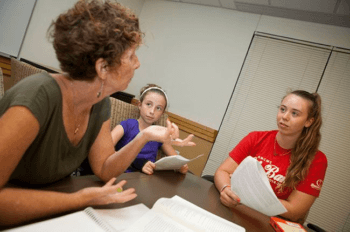 Claire Katz with daughters