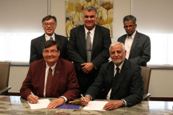Boon Chew, Mian Riaz, Quadir A. Latifi, Muhammad Munir Chaudry and Mark Hussey.