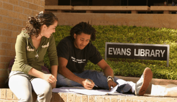 students studying