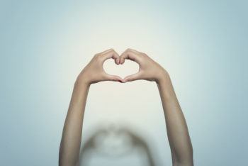 hands forming heart