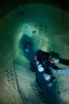 Iliffe at the entrance of Phantom Springs Cave