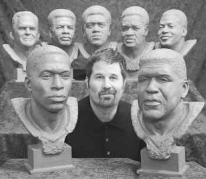 NFL hall of fame sculpture