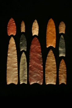 Clovis points discovered by Mike Waters and his research team
