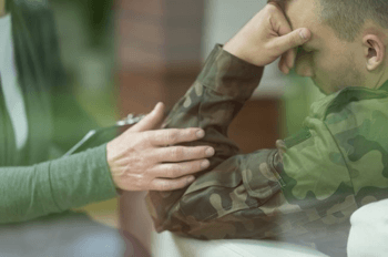 depressed soldier - veteran