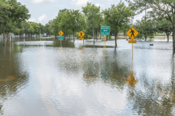flooded street