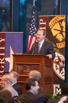 Chancellor Sharp addresses the audience at the Symposium
