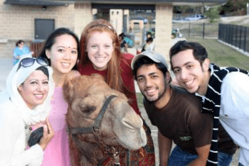 Aggie International Ambassadors are regular volunteers at Brazos Valley Worldfest.