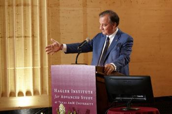 Texas A&M University System Chancellor John Sharp announces the 2019-20 class of Faculty Fellows for the Hagler Institute for Advanced Study.