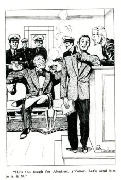 Comic panel of the first illustration of Ol' Sarge
