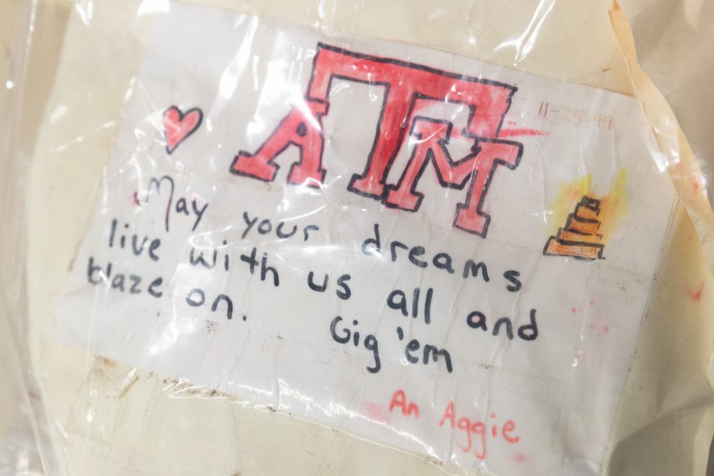 Letter for bonfire victims