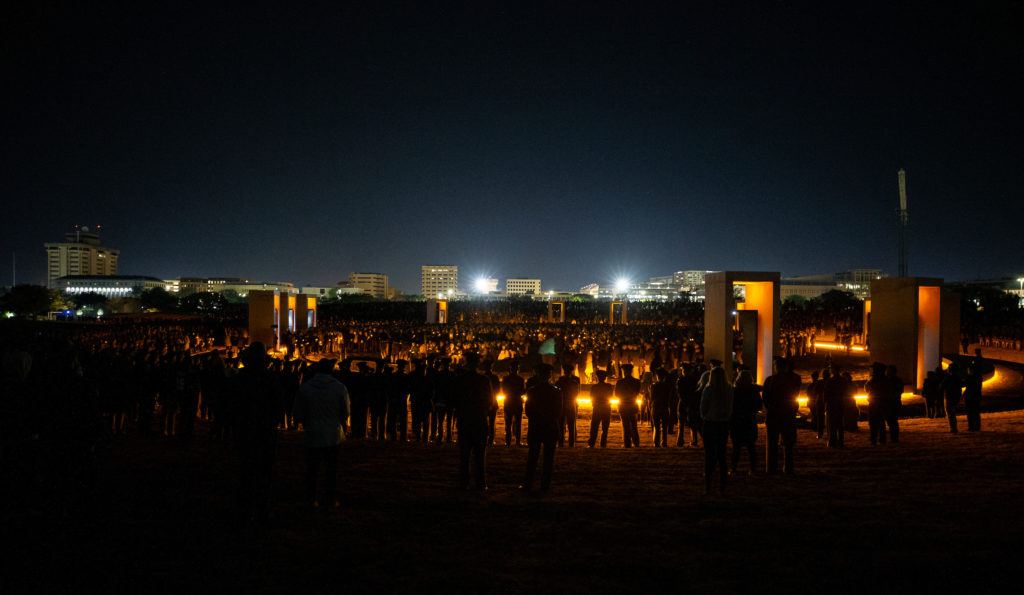 Bonfire remembrance ceremony
