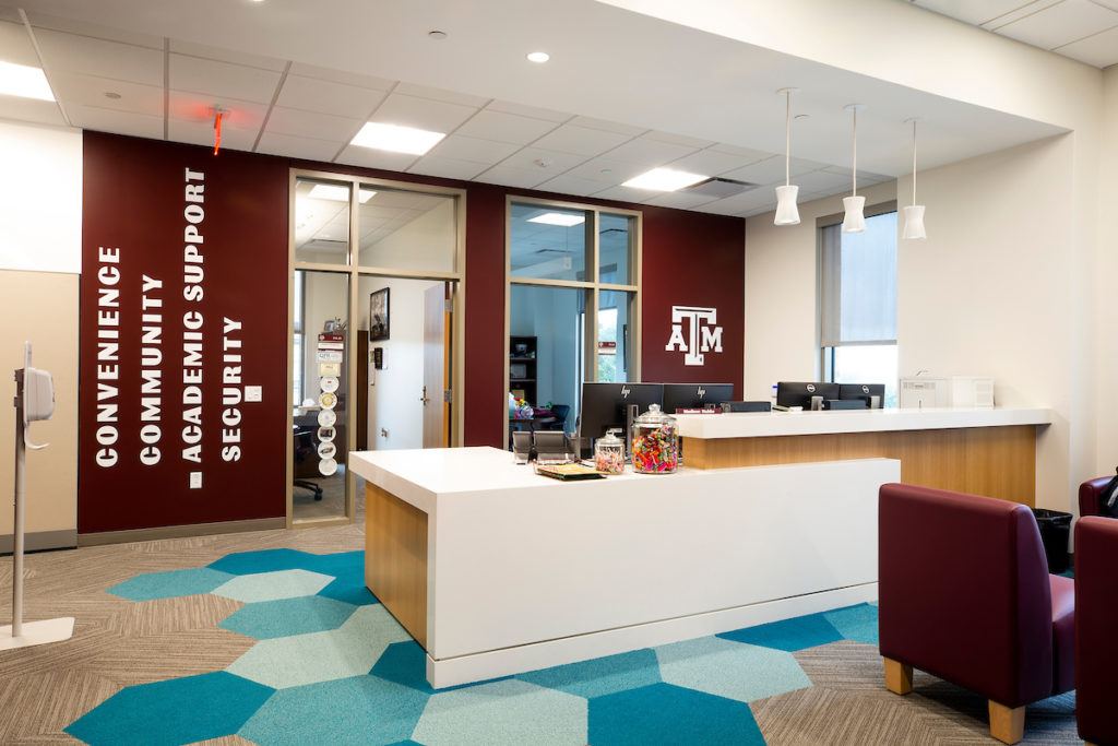 interior view of the student services building