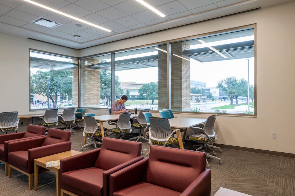 interior view of the student services building
