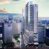 aerial view rendering of the medical building