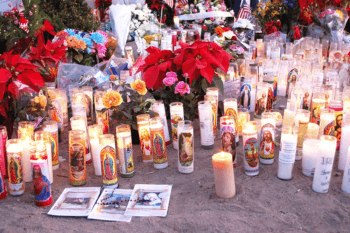 Memorial to San Bernardino shooting victims