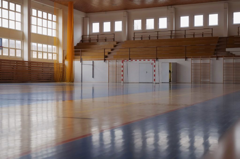 empty school gymnasium