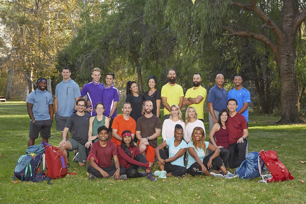 a group photo of The Amazing Race season 32 contestants