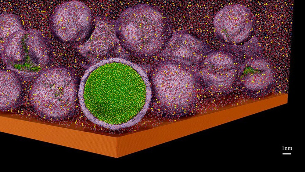 illustration of nanoparticles