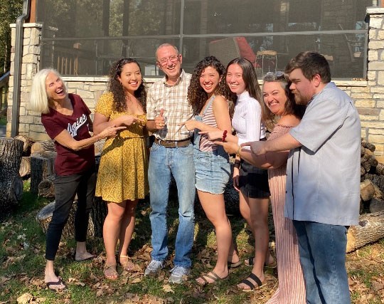 (from left:) Diane Martin, Vivian Martin, Kenneth "Kip" Martin, Lianne Martin, Melanie Martin, Marilyn Maxwell and son Christopher