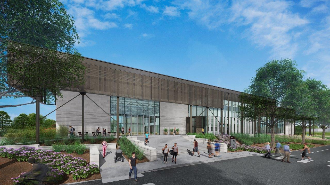 exterior rendering of rec center