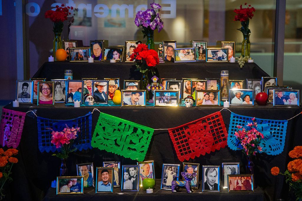 a photo of the ofrenda at Reynolds Gallery