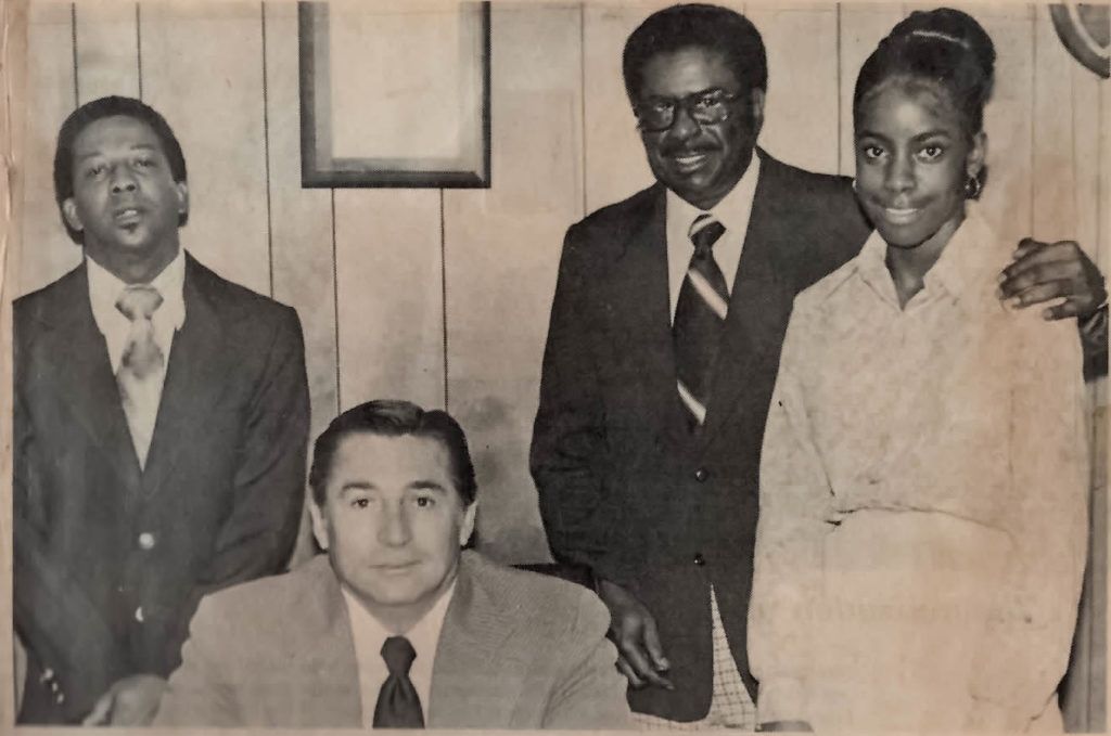a newspaper clipping announcing Butler-Purry had won an academic award