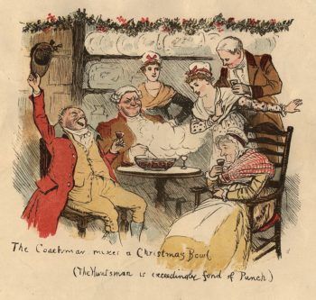 illustration of revellers