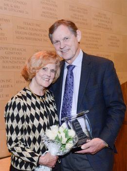 John Junkins posing with his wife Elouise