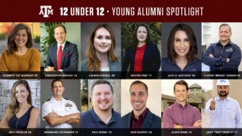 a graphic with photos of the 12 under 12 for 2021