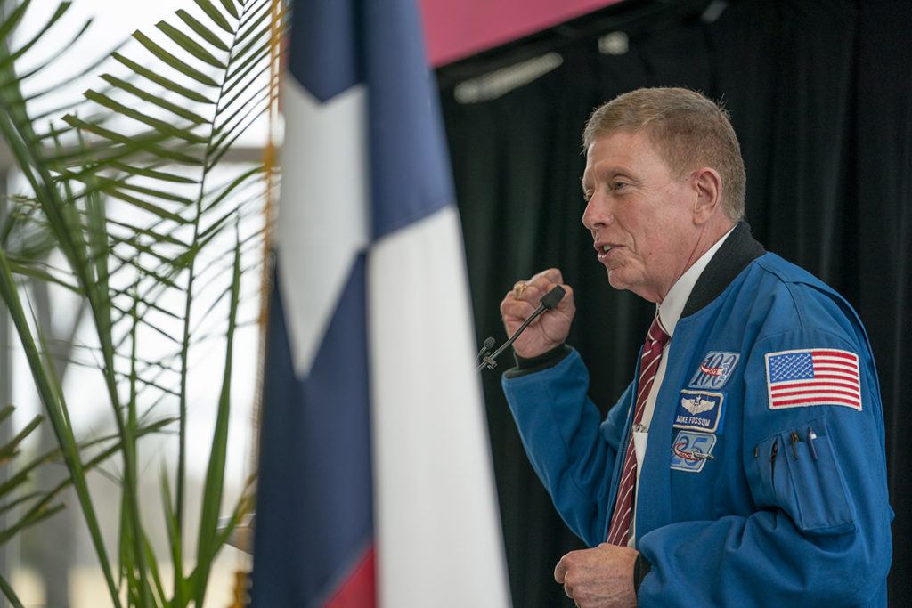 Colonel Michael E. Fossum, Retired NASA astronaut and the Chief Operating Officer at Texas A&M University at Galveston and the Superintendent of the Texas A&M Maritime Academy