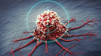 artist's rendering of cancer cell